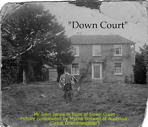 John Jarvis in front of Down Court